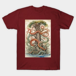 Nature and Tentacles T-Shirt